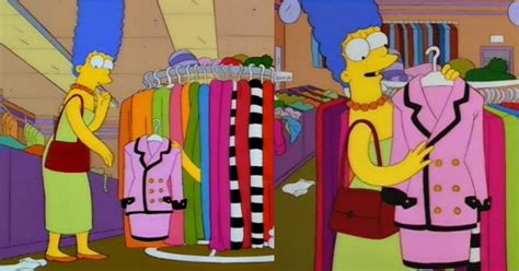 traje chanel de marge|marge simpson traje chanel.